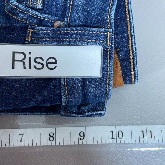 Joe's Jeans Straight Leg Rolled Cuff Faded Denim Blue Size 24 - Picture 9 of 11